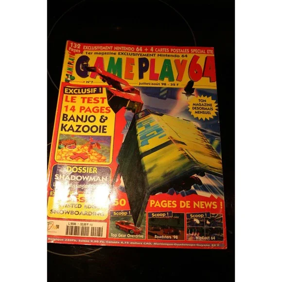 magazine NINTENDO 64 GAME PLAY 64 JEUX VIDEO CONSOLES jeu Video Star Fox #7